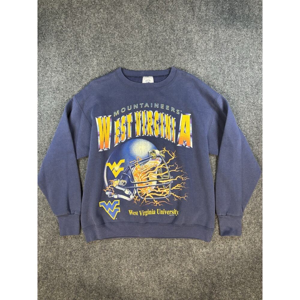 Vintage West Virginia Mountaineers Sweatshirt L College Football